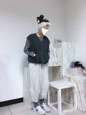 「nusy（ヌージー）のアイテム」を使った、Lin A Juさん（レディース・164cm）の春コーディネート