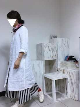 「soi-e（ソワ）のアイテム」を使った、Lin A Juさん（レディース・164cm）の春コーディネート