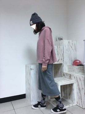 「FORK&SPOON」｜Lin A Juさん（レディース・164cm）の冬コーディネート