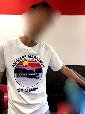 「NIKE（ナイキ）のナイキ SB メンズ スケート Tシャツ（T恤/上装、ホワイト系）」を使った、buuuuu  ☻さん（レディース・156cm）の春コーディネート