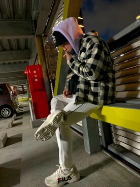 「H&M（エイチ・アンド・エム）のアイテム（バッグ）」を使った、マサビさん（メンズ・173cm）の春コーディネート