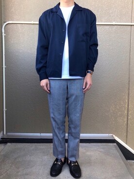 「DUFA（ドゥッファ）のアイテム」を使った、ToTaさん（メンズ・170cm）の春コーディネート