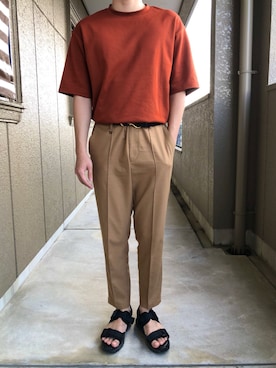 「Honour Ovation（アナーオベーション）のアイテム」を使った、ToTaさん（メンズ・170cm）の春コーディネート