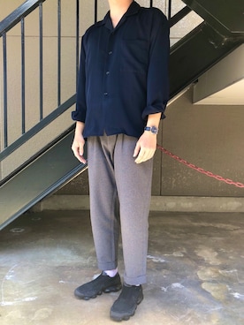 「DUFA（ドゥッファ）のアイテム」を使った、ToTaさん（メンズ・170cm）の春コーディネート