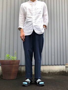 「DUFA（ドゥッファ）のアイテム」を使った、ToTaさん（メンズ・170cm）の夏コーディネート