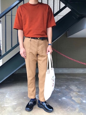 「DUFA（ドゥッファ）のアイテム」を使った、ToTaさん（メンズ・170cm）の夏コーディネート