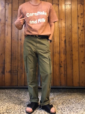 「DUFA（ドゥッファ）のアイテム」を使った、ToTaさん（メンズ・170cm）の夏コーディネート