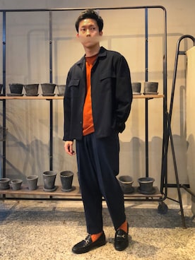 「URBAN RESEARCH DOORS（アーバンリサーチドアーズ）のアイテム（レッグウェア）」を使った、ToTaさん（メンズ・170cm）の秋コーディネート