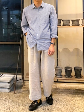 「DUFA（ドゥッファ）のアイテム」を使った、ToTaさん（メンズ・170cm）の秋コーディネート