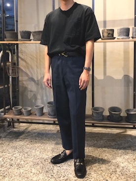 「DUFA（ドゥッファ）のアイテム」を使った、ToTaさん（メンズ・170cm）の夏コーディネート