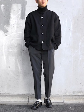 「URBAN RESEARCH（アーバンリサーチ）のアイテム（カバーオール）」を使った、ToTaさん（メンズ・170cm）の冬コーディネート