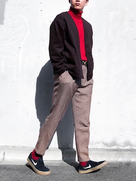 「URBAN RESEARCH DOORS（アーバンリサーチドアーズ）のアイテム（レッグウェア）」を使った、ToTaさん（メンズ・170cm）の冬コーディネート