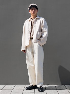 「ニット帽コーデ」｜「アイテム（その他アウター）」を使った、ToTaさん（メンズ・170cm）の春コーディネート
