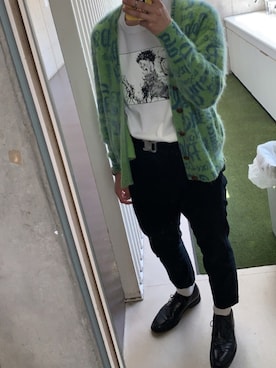 「palace」｜「アイテム（チノパンツ）」を使った、keisk8さん（メンズ・178cm）の春コーディネート