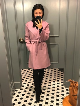 「S MAXMARA（エスマックスマーラ）のアイテム（ジャケット/アウター）」を使った、annie leungさん（レディース・160cm）の冬コーディネート