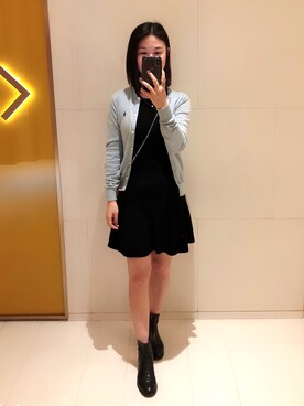 「theory（セオリー）のアイテム（ワンピース/ドレス）」を使った、annie leungさん（レディース・160cm）の秋コーディネート