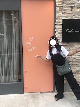 「niko and...（ニコアンド）のアイテム（つなぎ/オールインワン）」を使った、ゆいかさん（レディース・153cm）の春コーディネート