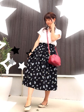 「AS as know as（エーエス アズノウアズ）のアイテム（スカート）」を使った、みんみんさん（レディース・161cm）の春コーディネート