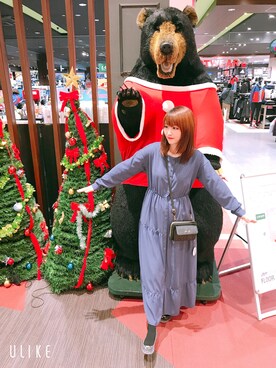 「アイテム（パンプス、グレー系）」を使った、みんみんさん（レディース・161cm）の冬コーディネート