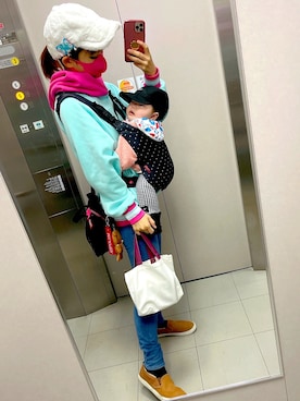 「アイテム（スリッポン）」を使った、みんみんさん（レディース・161cm・40代）の冬コーディネート