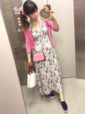 「アイテム（ワンピース/ドレス）」を使った、みんみんさん（レディース・161cm・40代）の春コーディネート
