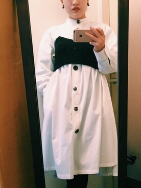 「PAGEBOY（ページボーイ）のアイテム（シャツワンピース）」を使った、®️さん（レディース・156cm）の秋コーディネート