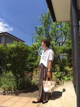 「アイテム（ピアス（両耳用））」を使った、MAKOさん（レディース・157cm・30代）の夏コーディネート