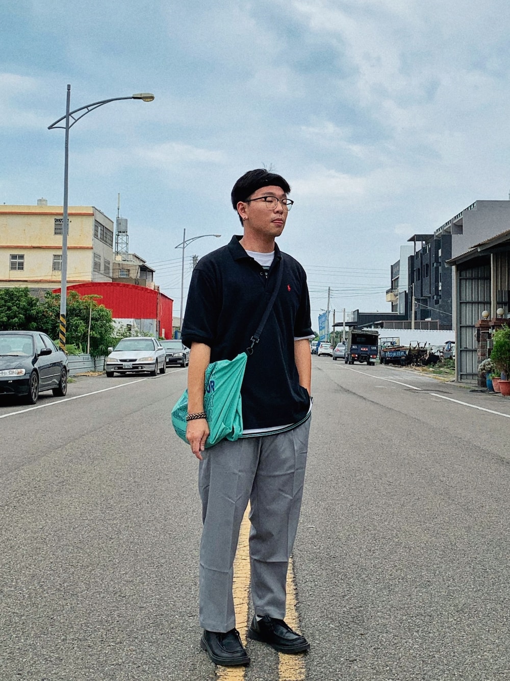 「summer、ootd、ootdtw、outfit、WEARBOOKエントリー」｜「POLO RALPH LAURENのアイテム（ポロシャツ、ブラック系）」を使った、托鞋王さん（メンズ・168cm）の夏コーディネートの1枚目の写真