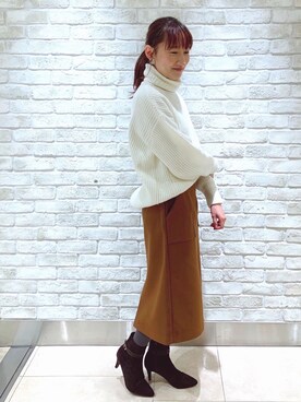 mayu suzukiさん（レディース・152cm）の冬コーディネート