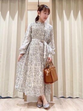 「アイテム（パンプス、グレー系）」を使った、mayu suzukiさん（レディース・152cm）の冬コーディネート