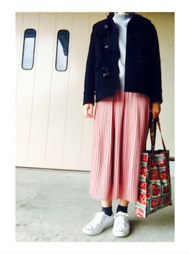 「ジャックパーセル」｜「アイテム（ダッフルコート）」を使った、ta_______mさん（レディース・160cm）の冬コーディネート