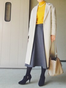 Spick and Span ダブルフェイスオーバーコート　ネイビー　ロング Spick & Span（スピックアンドスパン）の「ダブルフェイス