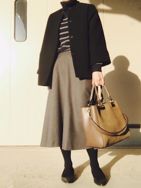 「Another Edition」｜「アイテム（その他アウター）」を使った、ta_______mさん（レディース・160cm）の冬コーディネート
