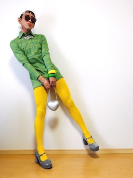 「Jeffrey Campbell（ジェフリーキャンベル）のアイテム（パンプス）」を使った、panzy さん（メンズ・171cm）の夏コーディネート
