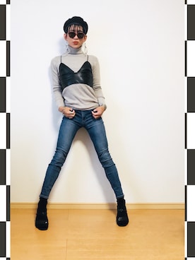 「アイテム（トップス）」を使った、panzy さん（メンズ・171cm）の秋コーディネート