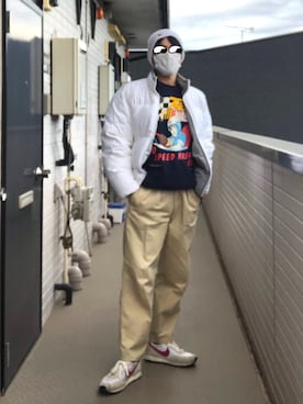 「Polo Ralph Lauren」｜「アイテム（ダウンジャケット/コート）」を使った、ホリさん（メンズ・169cm）の冬コーディネート