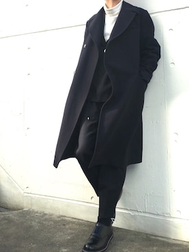 「TONSURE（トンシュアー）のアイテム」を使った、Y.Tさん（メンズ・169cm）の冬コーディネート