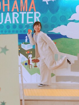 「SEVENDAYS=SUNDAY（セブンデイズサンデイ）のアイテム（ミリタリージャケット）」を使った、ちゃんさん（レディース・153cm）の春コーディネート