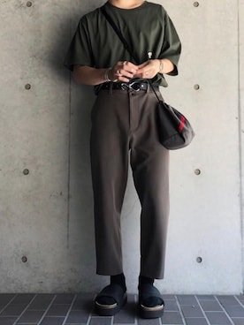 「PHINGERIN（フィンガリン）のアイテム（バッグ）」を使った、Toy’s さん（メンズ・170cm）の夏コーディネート