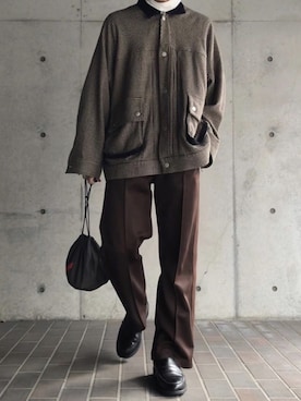 「PHINGERIN（フィンガリン）のアイテム（バッグ）」を使った、Toy’s さん（メンズ・171cm）の冬コーディネート