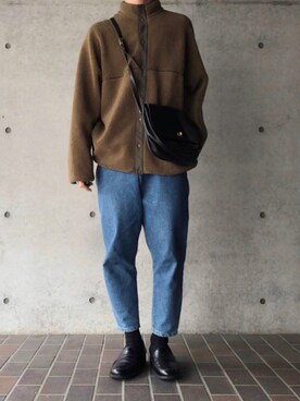 「Graphpaper（グラフペーパー）のアイテム（その他アウター）」を使った、Toy’s さん（メンズ・171cm）の冬コーディネート