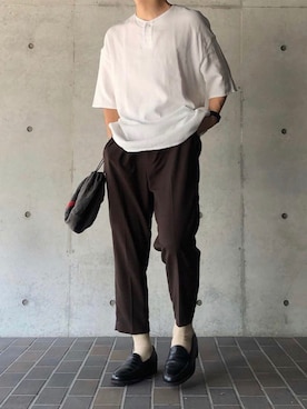 「PHINGERIN（フィンガリン）のアイテム（バッグ）」を使った、Toy’s さん（メンズ・171cm）の夏コーディネート