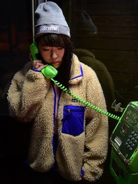 「patagonia」｜「アイテム（ダッフルコート）」を使った、Mikuさん（レディース・170cm）の冬コーディネート