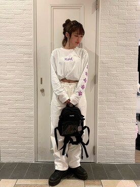 牧村千穂さん(レディース・158cm)の春コーディネート