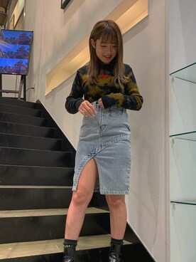 牧村千穂さん（レディース・158cm）の春コーディネート