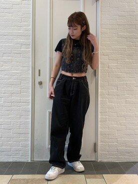 牧村千穂さん(レディース・158cm)の春コーディネート