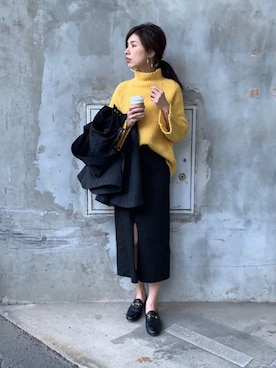 「salus（サルース）のアイテム」を使った、hirorinさん（レディース・165cm）の冬コーディネート