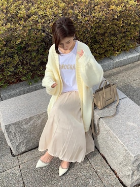 「ノスタルジア」｜「アイテム（カーディガン/ボレロ）」を使った、hirorinさん（レディース・165cm）の冬コーディネート