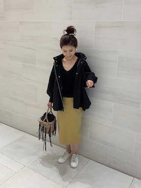 「UNRELISH」｜「アイテム（ジャケット/アウター）」を使った、hirorinさん（レディース・165cm）の春コーディネート