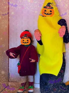 「VANANA（バナナ）のアイテム」を使った、sankoさん（キッズ・70cm）の秋コーディネート